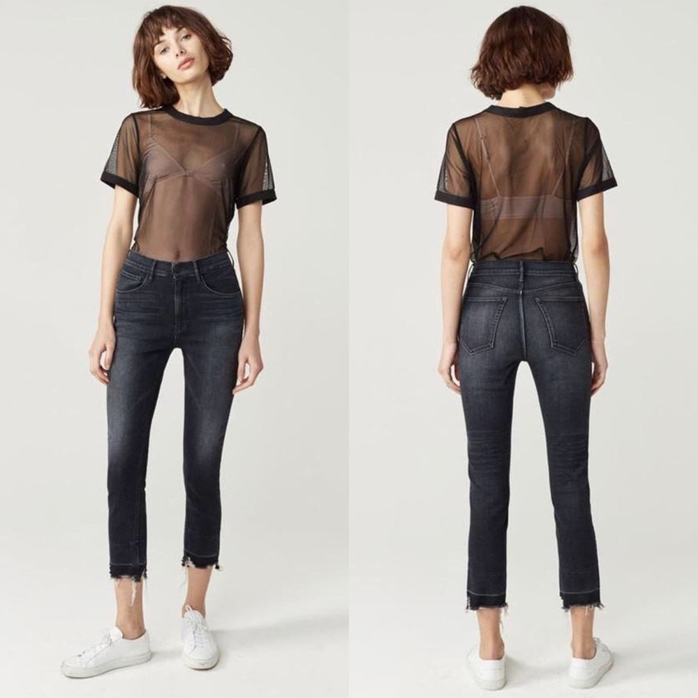 3x1 Shelter Crop Black Jeans Women’s 27 Cropped Premium Denim Dark Casual